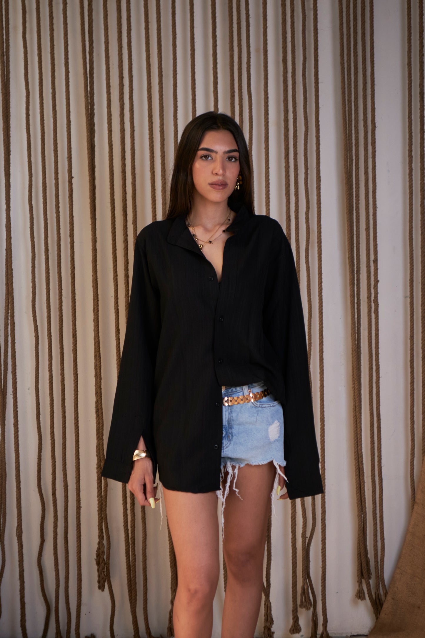 The Basic Black Linen Shirt